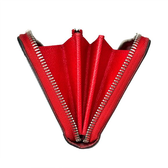 AUTH Louis Vuitton EUC Navy & Red Epi Leather Zippy Long Wallet with COA - Picture 11 of 17